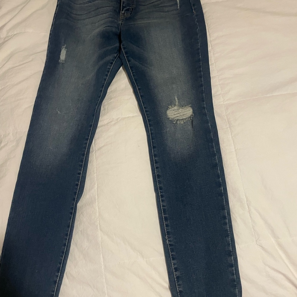 Aeropostale Dark Blue Distressed Jeans